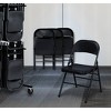 Steel Folding Chair Black - PDG - image 4 of 4