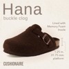 CUSHIONAIRE Hana Womens Clogs | Comfortable Vegan Suede Clogs for Women | Slip On Potato Shoes with Cork Footbed & Arch Support | Memory Foam - 2 of 4
