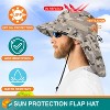 SUN CUBE Wide Brim Sun Hat with Neck Flap, UPF50+ Hiking Safari Fishing Hat for Womens, Sun Protection Beach Hat - 3 of 4