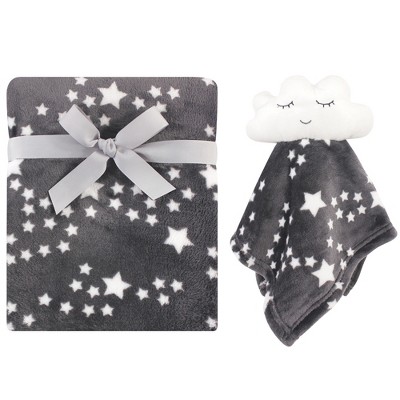 Luvable Friends Baby Plush Blanket and Security Blanket, Night Sky, One Size