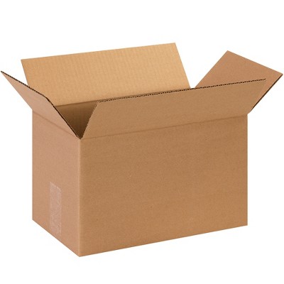 The Packaging Wholesalers Long Corrugated Boxes 13" x 8" x 8" Kraft 25/Bundle BS130808