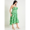 June + Vie by Roaman's Women's Plus Size High-Low Midi Dress - 4 of 4