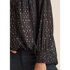 VENUS Womens Metallic Button Front Top - 3 of 4