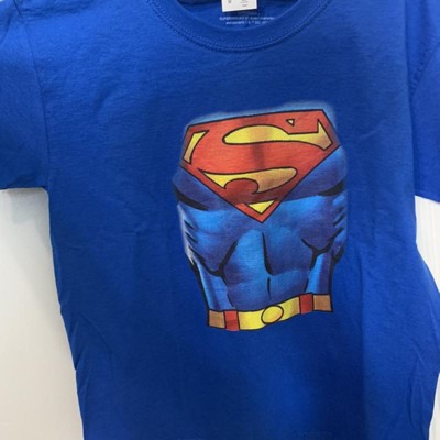 Superman Cartoon Cosplay Boy's Royal Blue T-shirt-small : Target
