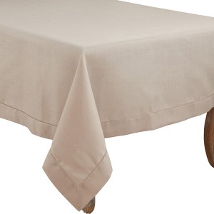 Saro Lifestyle Tablecloth With Hemstitch Border Design - 1 of 4