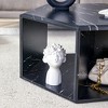 Maggift End Tables, Modern Hexagonal Coffee Table with Storage Space, Suitable for Living Room, Study Room, Bedroom, Black, 0"*0"*0" - 4 of 4