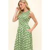 WEST K Women's Elowen Smocked Bodice Knit Midi Dress - 4 of 4
