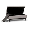 NicBex Ottoman with Storage and Tray Modern Design Ottoman Foot Rest with Safety Hinge for Bedroom, Living Room, Gray - 4 of 4