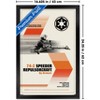 Trends International Star Wars: Moving At Lightspeed - Speeder Bike Framed Wall Poster Prints - 3 of 4