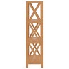 vidaXL Shelf Bathroom Storage Bookshelf Rack Shelving Unit Solid Wood Oak - 4 of 4
