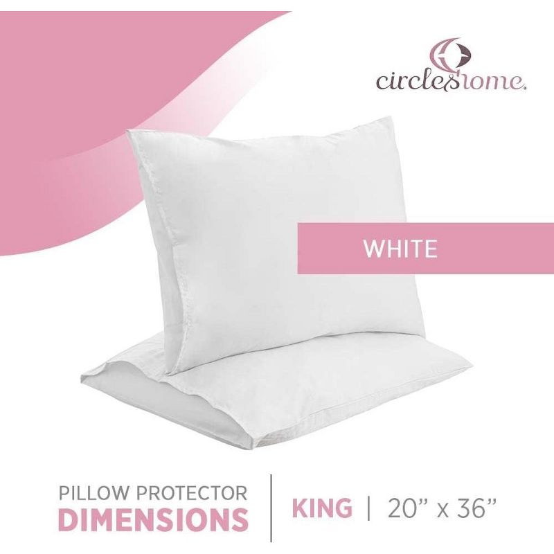 Circles Home Premium Sateen Cotton Blend Envelope Pillowcase - (2 Pack), 2 of 9