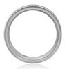 Pompeii3 Men's Brushed Titanium 8mm Ring Moissanite Wedding Band - 2 of 4