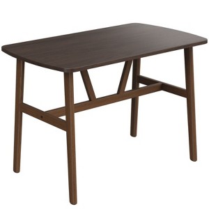 Bencmate Desks Wood Dining Table for 4 to 6 Person, Indoor Home Rectangular Legs and Triangular stable design Kitchen Table, Brown, 47.2"*27.6"*29.5" - 1 of 4