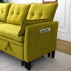 78.35" Cotton-Linen L-Shaped Reversible Chaise Sectional Sofa with Storage, 5 Pillows - 4 of 4