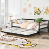 Whisen Morden Design Twin Size Metal Daybed with Adjustable Trundle - 2 of 4