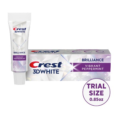 Crest 3D White Brilliance Vibrant Peppermint Teeth Whitening Toothpaste - 0.85oz