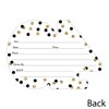 Big Dot of Happiness Adult 40th Birthday - Gold - Shaped Fill-In Invitations - Birthday Party Invitation Cards with Envelopes - Set of 12 - 3 of 4