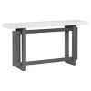 Contemporary Console Table With Wood Top, Extra Long Entryway Table, Modern Sofa Table-Cuddlewood - 3 of 4