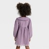 Toddler Girls' Long Sleeve Embroidered Woven Dress - Cat & Jack™ - 2 of 3