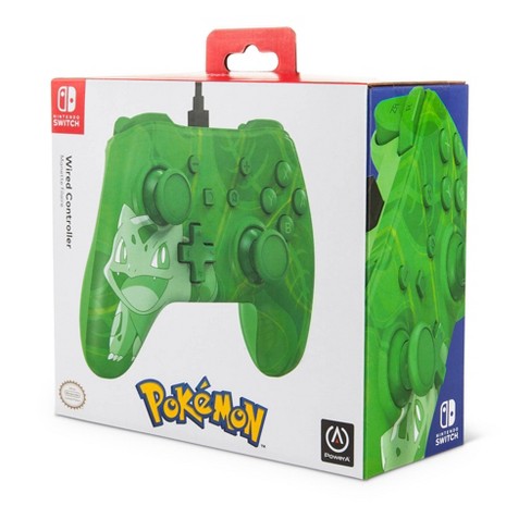 Powera Wired Controller For Nintendo Switch Pokemon Green Bulbasaur Overgrow