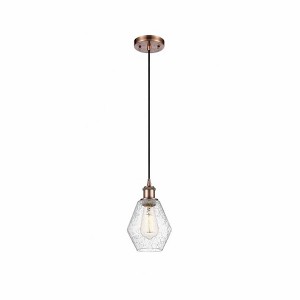 Cindyrella - 1 Light Cord Hung Mini Pendant In Industrial Style-10 Inches Tall and 6 Inches Wide - 1 of 1