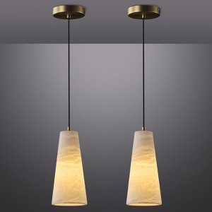 Juritza 2 - Light Cone Pendant Alabaster - 1 of 4
