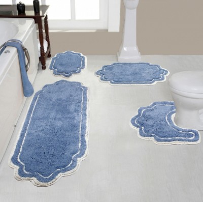 Allure Collection Cotton Tufted Bath Rug Set Set of 4 - Home Weavers