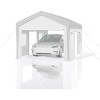 COZONY Heavy-Duty Carport Canopy Cover, Waterproof UV Resistant PE Fabric Shelter Top for Vehicle Outdoor Protection - 3 of 4