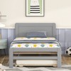 Twin Size Platform Bed with Trundle for Bedroom - 3 of 4