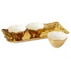 Certified International 4pc Gold Coast Tray and Condiment Bowl Set - 2 of 4