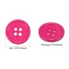 Unique Bargains Resin Craft Snap Round Flat 4-Hole Sewing Buttons 50 Pcs - 2 of 4