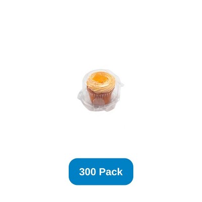 Good Natured Products 3" Clear Compostable Cupcake & Muffin Container Single Made in USA - Case of 300