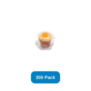 Good Natured Products 3" Clear Compostable Cupcake & Muffin Container Single Made in USA - Case of 300 - 1 of 2