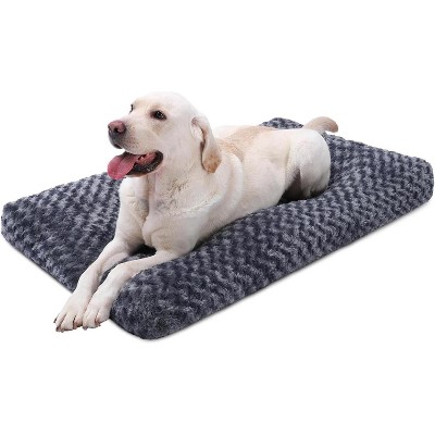 Washable Dog Bed Deluxe Plush Dog Crate Beds Comfy Kennel Pad Anti-Slip Pet Sleeping Mat for Large, Jumbo, Medium, Small Dogs Breeds