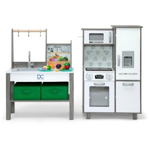 Delta Children Deluxe All-in-One Realistic Toy Kitchen with 20 Accessories - 1 of 4