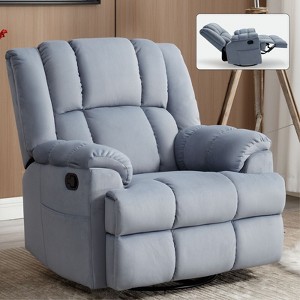 NicBex Swivel Recliner Chair Rocking Chair Reading Chair Armchair Comfy Chair in Fabric for Living Room, Bedroom - 1 of 4