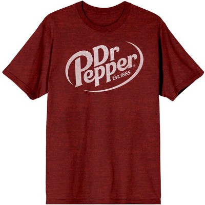 Dr. Pepper Est. 1885 Maroon Logo Men's Black Graphic Tee