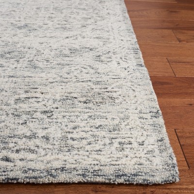 Gray and Ivory Hand-Tufted Wool 6' x 9' Area Rug