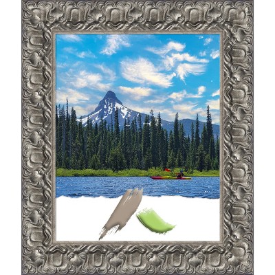Antiqued Silver Ornate Wood 16x20 Picture Frame