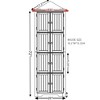 Runesay  4-Tier Corner Kitchen Pantry Storage Cabinet with 8 Doors Tall Storage Cabinet - 2 of 4