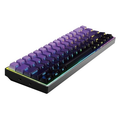 61 Keys Mini Gaming Keyboard 60 Percent LED Backlit Blue Switch Teclado Gamer Computer Laptop PC USB Wired Mechanical Keyboard