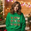 Simply Sage Market Women's Graphic Sweatshirt Coquette Christmas Chicken - 2 of 4