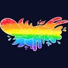 Adult Design By Humans Pride Rainbow Doodle By Maricalvente T-Shirt - 2 of 2