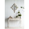 Slimline Whitewash Console Table, Queen Anne Style Legs for Hallway, Living Room, Bedroom - 3 of 4