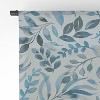 Ninola Design Watercolor Relax Blue Leaves Set of 2 Panel Sheer Window Curtain - Deny Designs - 4 of 4
