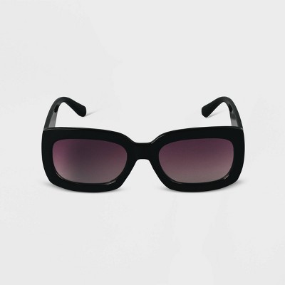 Women's Plastic Rectangle Sunglasses -  A New Day™