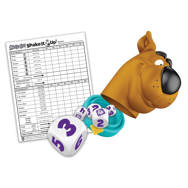 MasterPieces Officially Licensed Scooby Doo Shake It Up Dice Game for Families and Kids Ages 6 and Up, 3 of 7