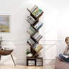 8-Tier Tree Bookshelf, Industrial Retro Storage Rack, Bookcase with Open Bookshelf, Country Style Display Rack - 2 of 4
