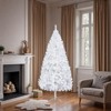 NAYSAYE 5FT Unlit Artificial Christmas Tree 480 Branch Tips Full Lush Design for Home Holiday Decor, White, 31.5"*31.5"*60" - 4 of 4