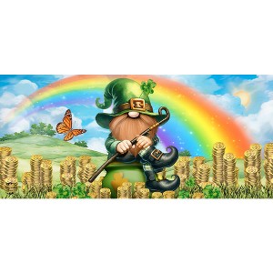 Briarwood Lane St. Patrick's Day Lucky Irish Gnome Mini Mat 22x10 Indoor Outdoor For St. Patrick's Day Doormat - 1 of 2